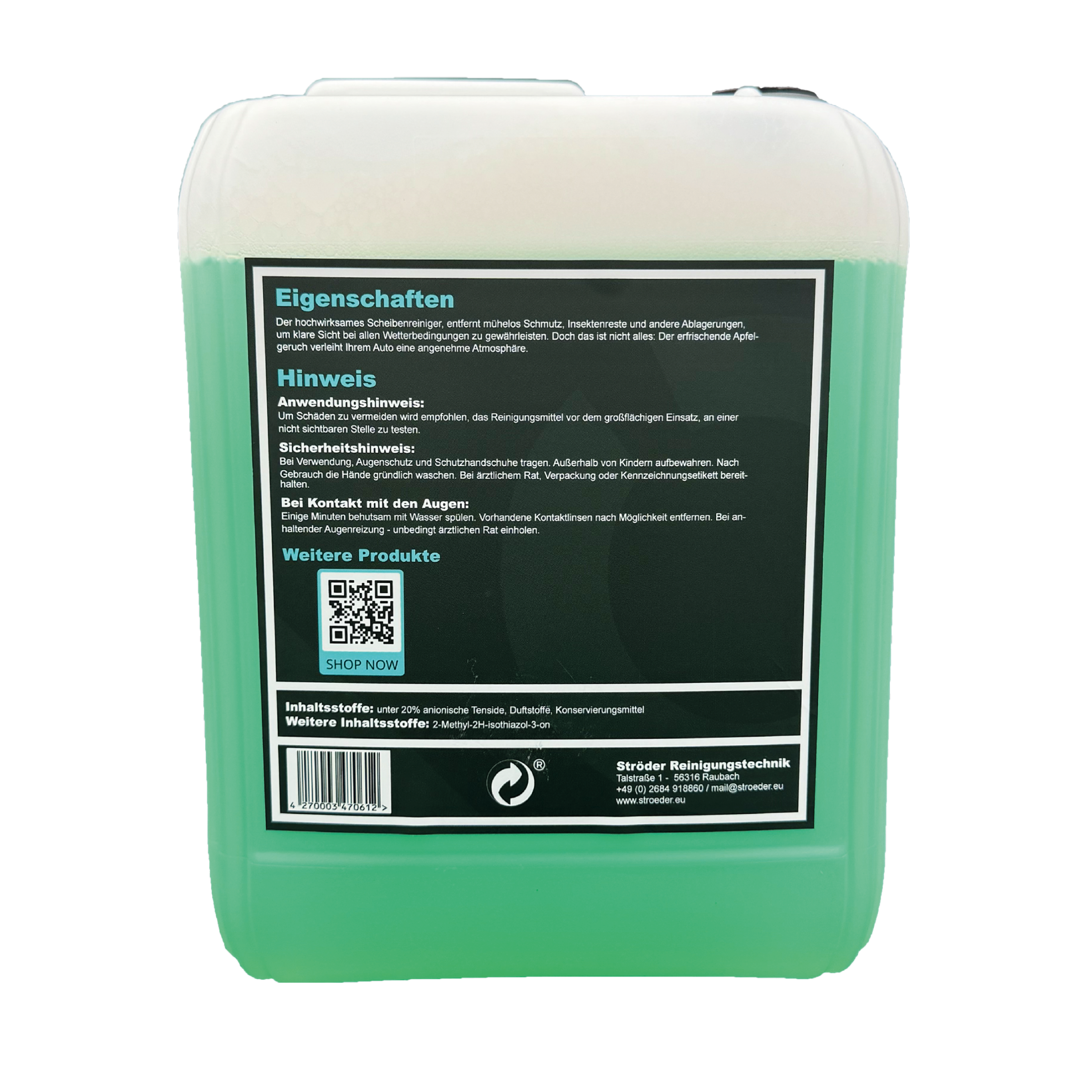 Scheibenreiniger Sommer Apfelduft